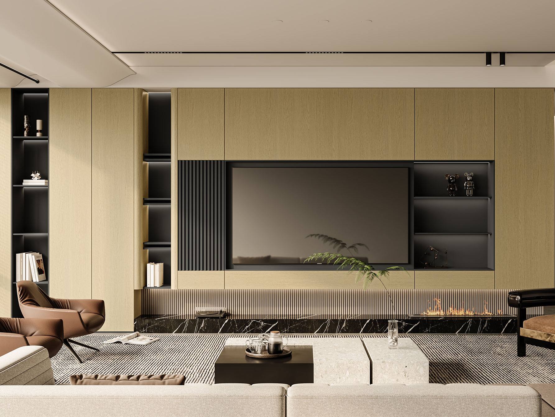 031-亚麻橡木H001-5+HS-626星辰灰